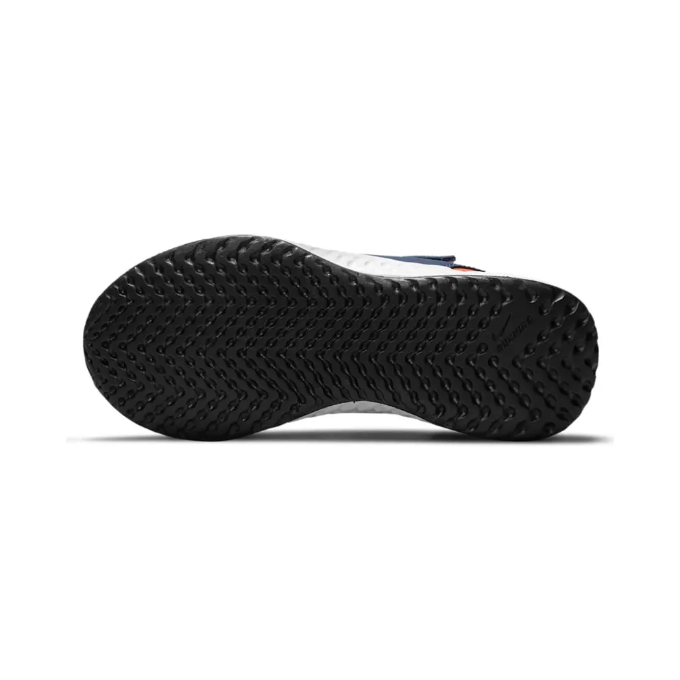 Nike Revolution 5 Blue “Midnight Navy / Orange / White” (BQ5672-410)