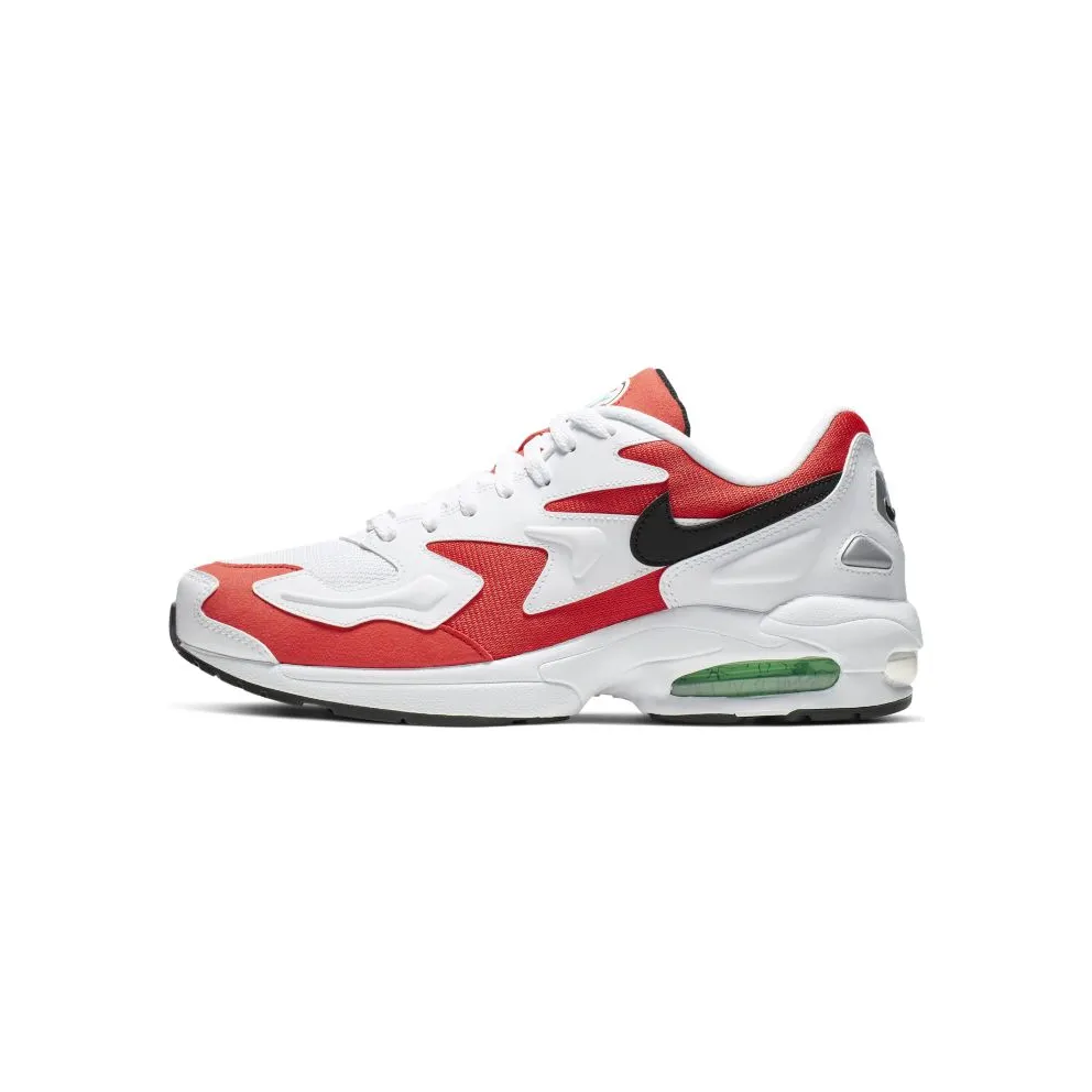 Nike Air Max2 Light Habanero Red White/Black-Habanero Red-Cool Grey-Electro Green-Hyper Jade (AO1741-101)