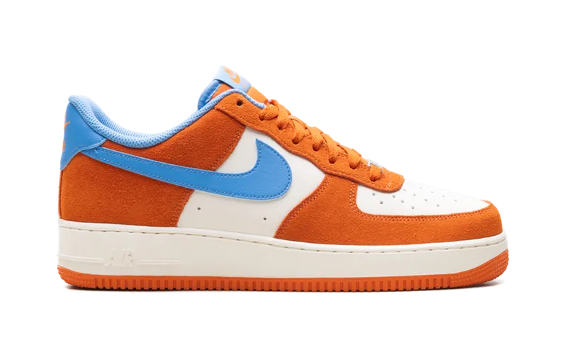 Nike Air Force 1 ’07 LV8 “Safety Orange / University Blue” (FQ8714-800)
