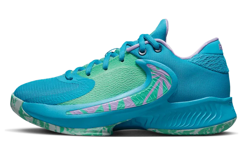 Nike ZOOM FREAK 4 GS “Laser Blue/Light Menta/Glacier Blue/Lilac” (DQ0553-400)