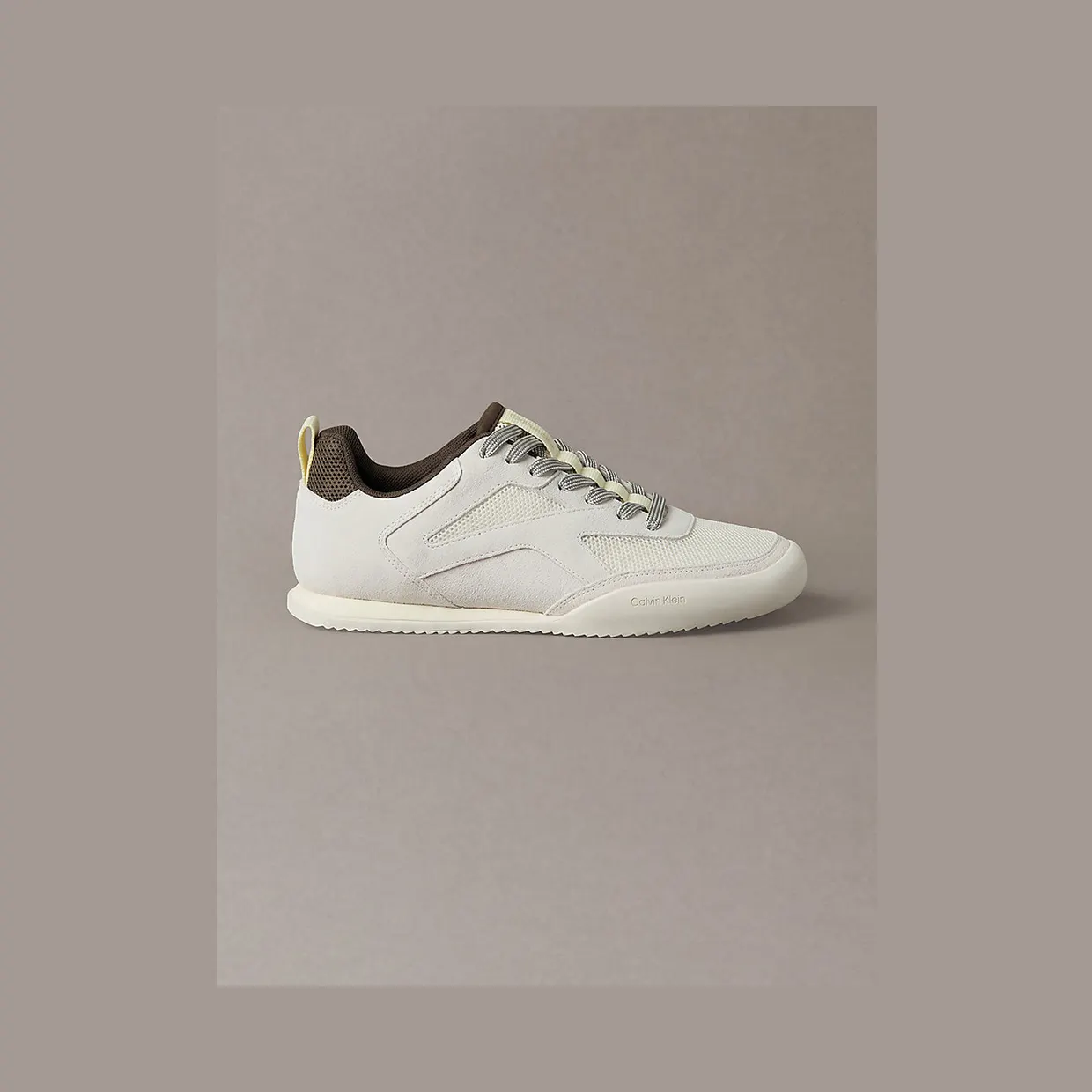 Calvin Klein Ck Kayla – Suede Runner “MARSHMALLOW/ETHEREAL GREEN/MOCHA” (HW0HW031000LR)