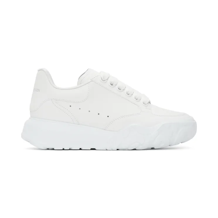 Alexander McQueen White Court Trainer Sneakers (633915WIA98)