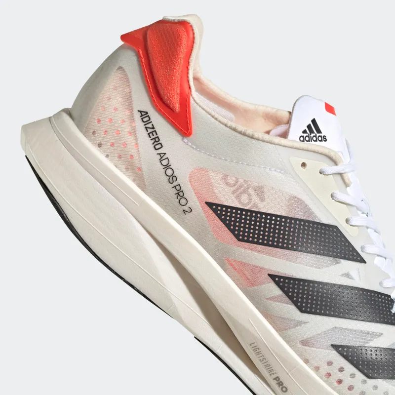 adidas Adizero Adios Pro 2.0 Cloud White / Carbon / Solar Red (FZ2477)