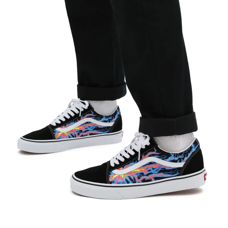 VANS Electric Flame Old Skool Shoes Black (VN0A5KRFB03)