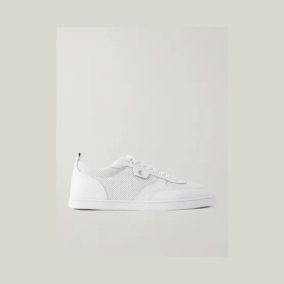 Christian Louboutin Tutti Rui Perforated Leather Sneakers White (1250897)