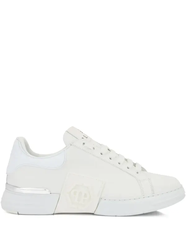 Philipp Plein Phantom Kick$ low-top with logoplakkaat – White (SAFSUSC0904PLE005N)