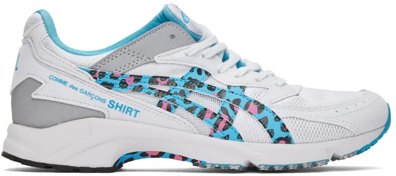 Comme des Garçons Shirt White & Blue Asics Edition Tarther Sneakers (FH-K100-1)