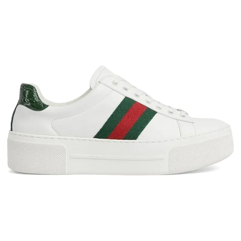 Gucci Ace Low White Green Red (791399 AACAG 9055)