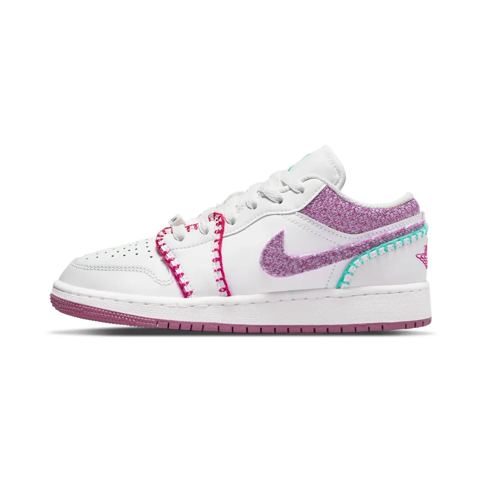 Air Jordan 1 Low GS Knitted White Multi (DM9037-100)