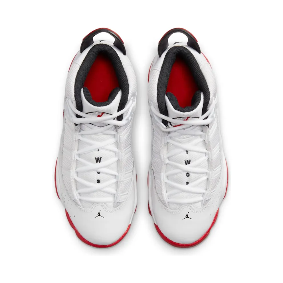 Air Jordan 6 RINGS PS “WHITE UNIVERSITY RED” (323432-160)