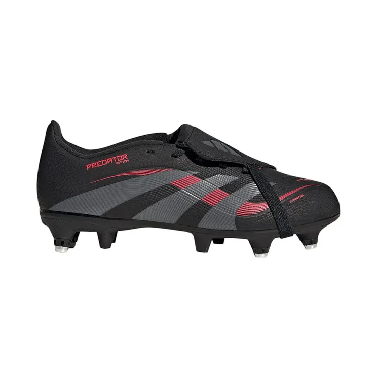 adidas Predator League Fold-Over Tongue SG Core Black Grey Four Lucid Red (JP9862)