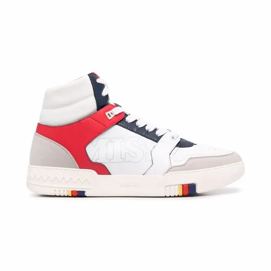 Missoni High-Top-Sneakers mit Kontrasteinsätzen “White” (MLY00014BV00AU)