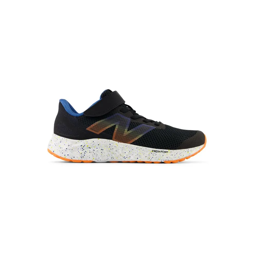 New Balance Fresh Foam Arishi v4 Bungee Lace Black Blue Agate Blaze Orange (PAARIBS4)