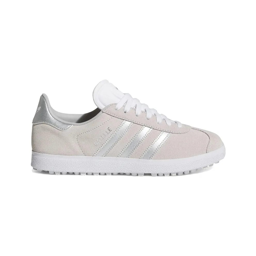 adidas Gazelle Spikeless Golf Crystal White Silver (JI3942)