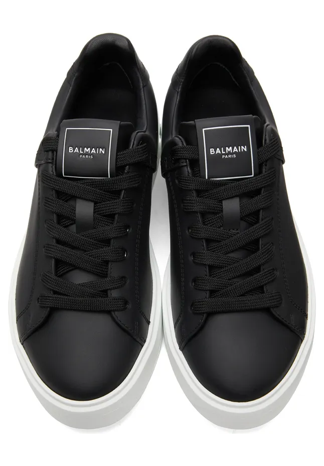 Balmain Black B-Court Sneakers (XN1VI690LVTR) (5)