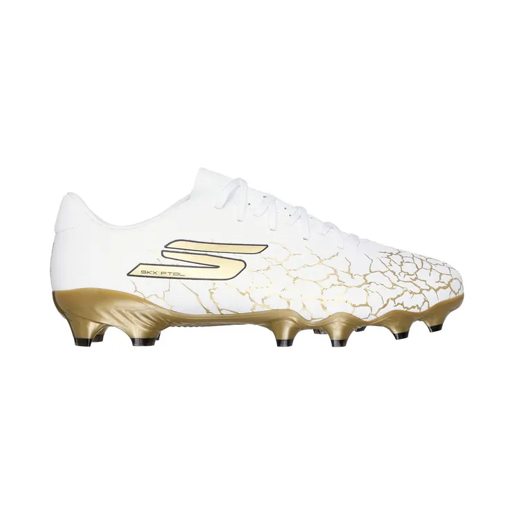 Skechers SKX_ 1.5 Academy FG Shoes CM Wit/Zwart/Goud, Maat 47.5 (252017-WBGD)