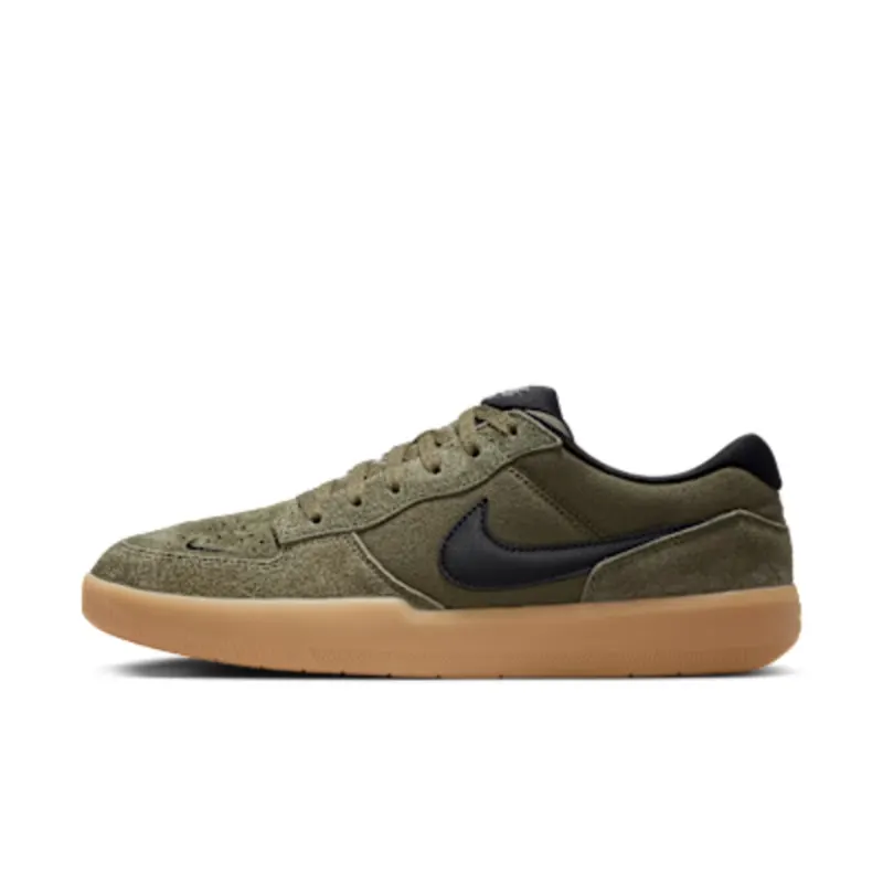 Nike SB Force 58 Skate “Medium Olive / Gum Light Brown / Black” (IQ8398-200)