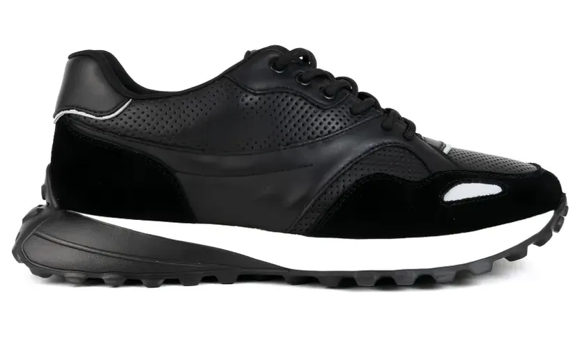 Sergio Moretti Firenze panelled lace-up “Black” (396920254)