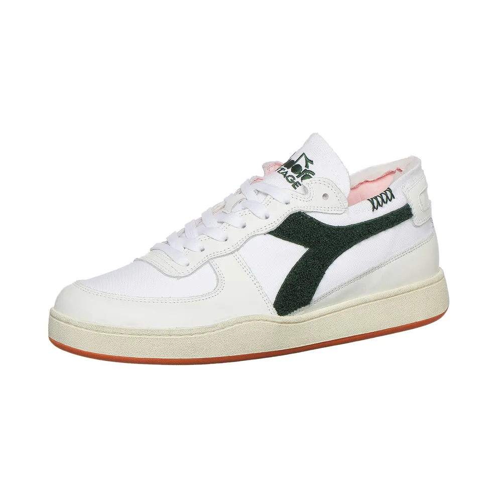 Diadora Mi Basket Row Cut Terry White / Green Eden (201178542C7213)