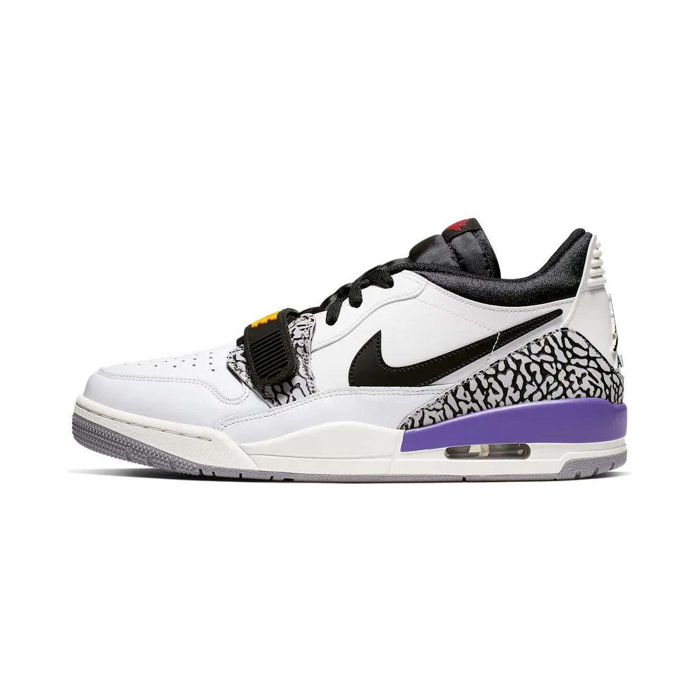 Jordan Legacy 312 Low Lakers Summit White/Varsity Red-Black-Varsity Purple-University Gold (CD7069-102)