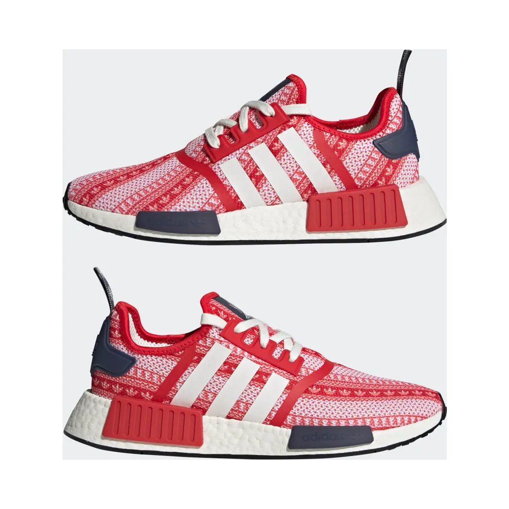 Adidas NMD_R1 Christmas Cloud White / Vivid Red / Shadow Navy (GZ4712)