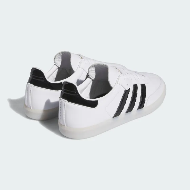 Adidas Dill Samba Patent Leather Cloud White / Core Black / Gold Metallic (IE5158)