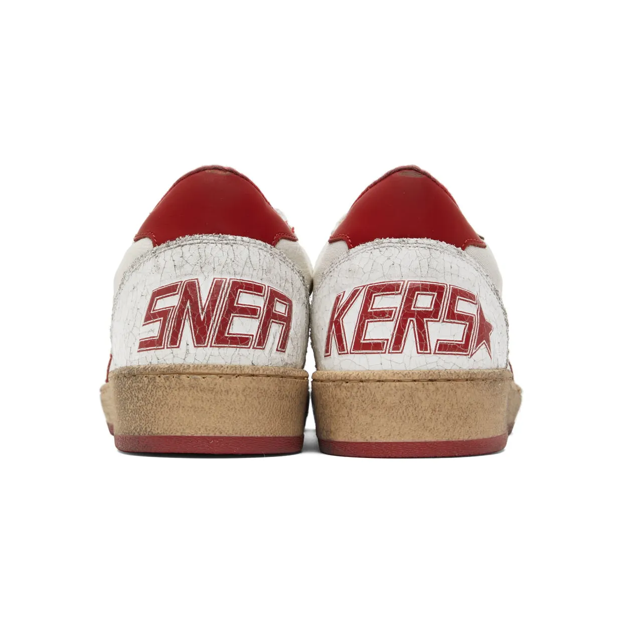 Golden Goose Ball-Star Low White Red (GMF00117.F000325.10275) (2)