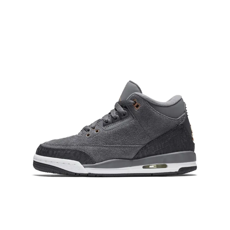 Jordan 3 Retro Anthracite (GS) Anthracite/Metallic Red Bronze-White-Dark Grey (441140-035)