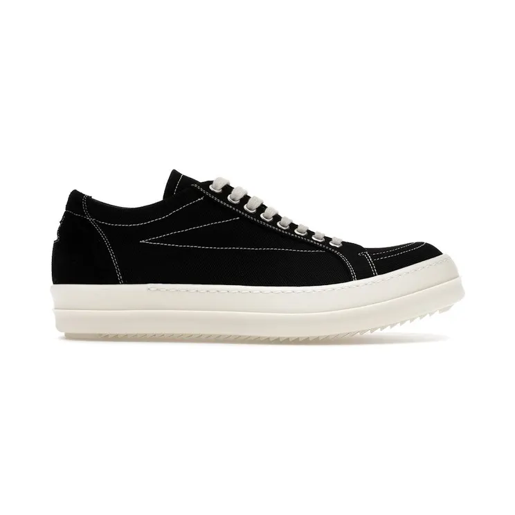 Rick Owens DRKSHDW SS26 Vintage Sneaks Temple Penta Black Milk (DU01F4821 DOLVT3 91)