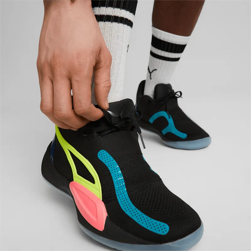 Men’s PUMA Rise Nitro Black/Sunset Glow (377012-03)