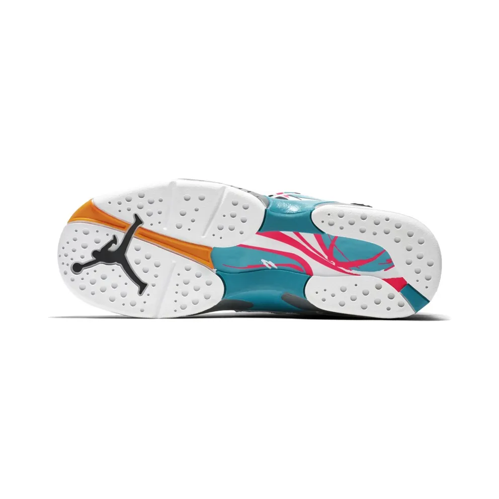 Jordan 8 Retro South Beach (GS) White/White-Turbo Green-Neutral Grey (305368-113)