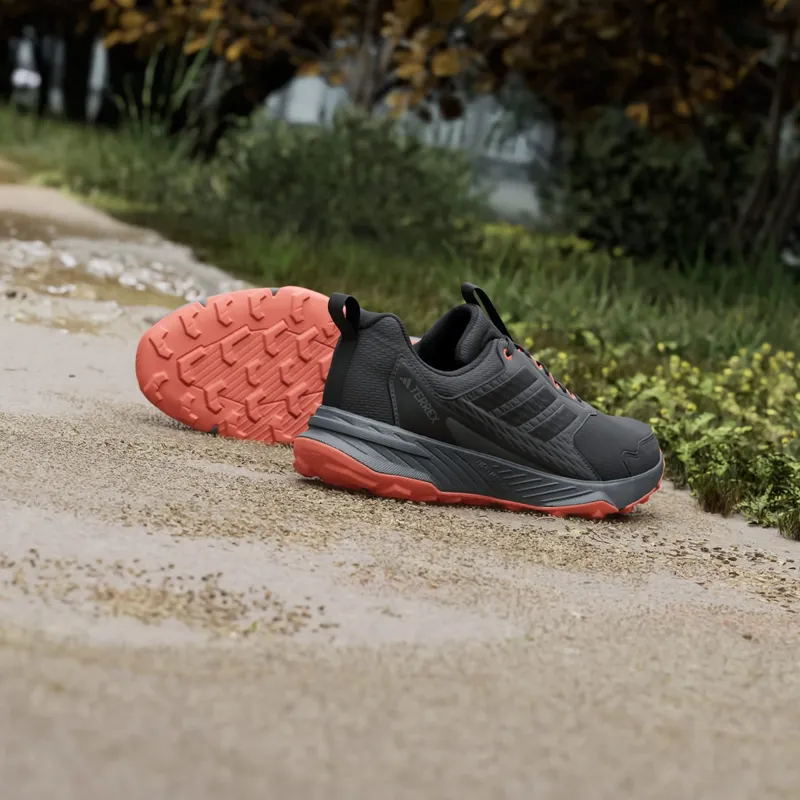 Adidas Terrex Tracefinder 2 CLIMAPROOF Trail Running Shoes Core Black / Core Black / Semi Impact Orange (JR9134)