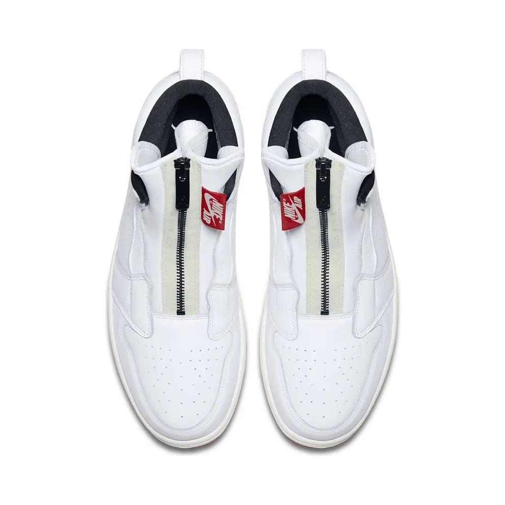 Jordan 1 Retro High Zip White University Red White/Black-Sail-University Red (AR4833-100)