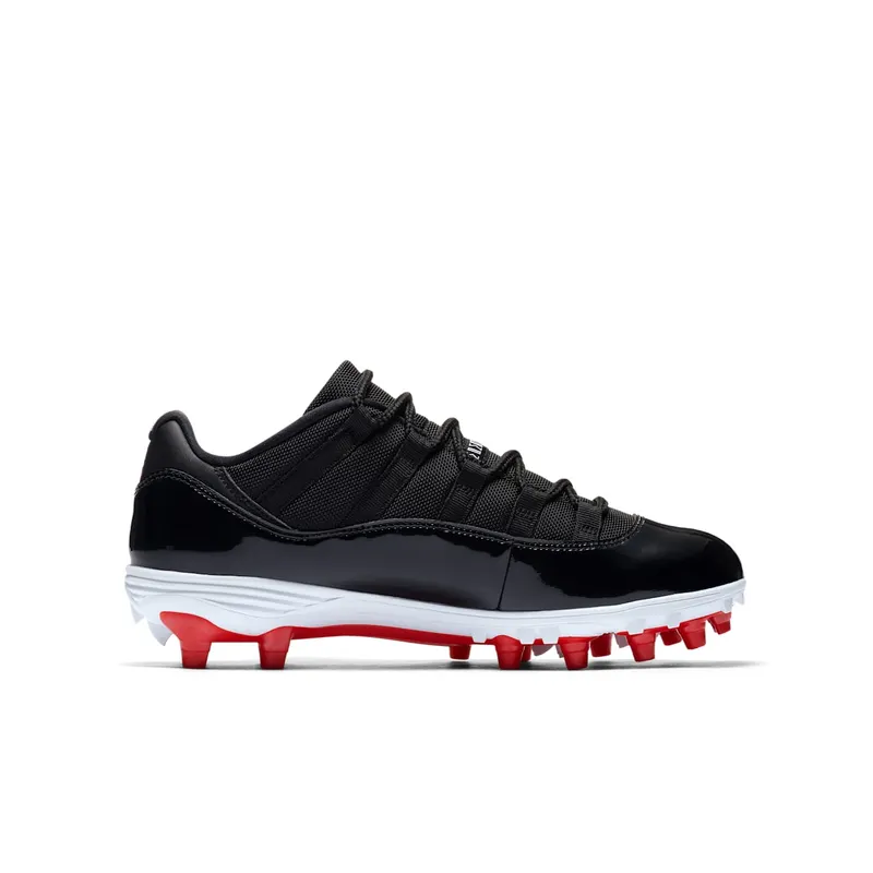 Jordan 11 Retro Low Cleat Bred Black/University Red-White (AO1560-010)