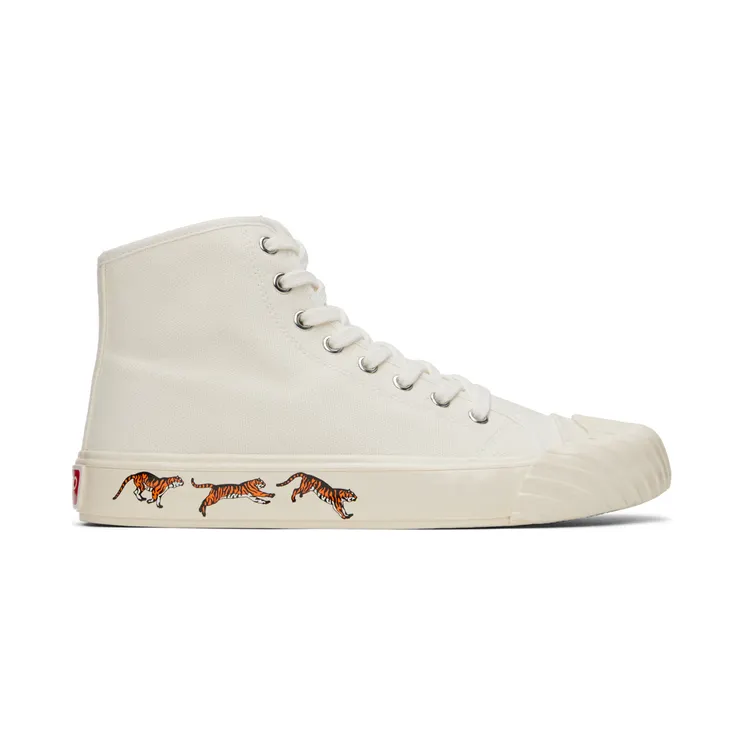 Kenzo Off-White Kenzo Paris School High-Top Sneakers (FC65SN020F50)