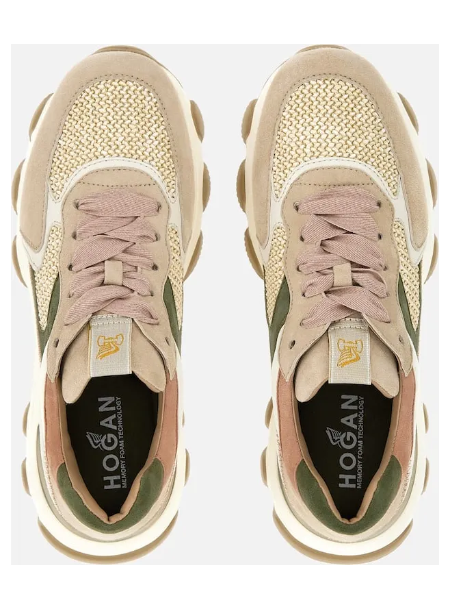 Hogan Hyperactive Green Beige Pink (HXW5400ET10O3S0VAP) (3)