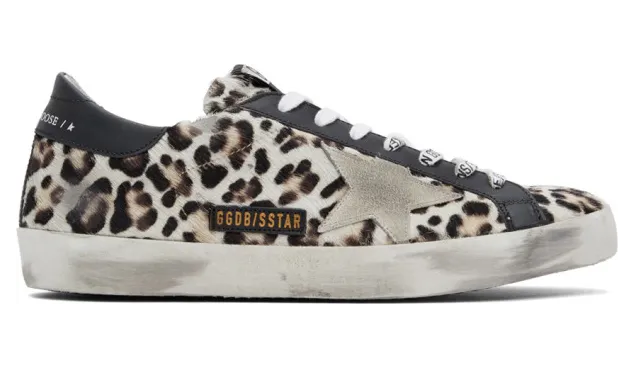 Golden Goose Beige and Brown Horsy Superstar Sneakers (GMF00101.F000352.8031)