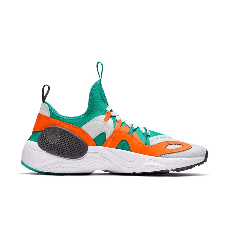 Nike Huarache Edge Sneaker of the Gods White/White-Clear Emerald-Total Orange (BQ5206-100)