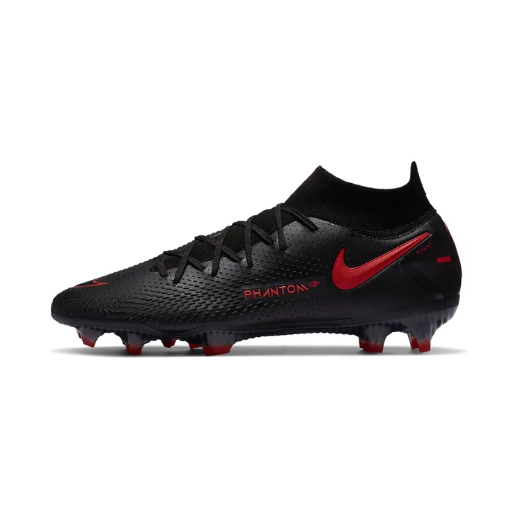 Nike Phantom GT Elite DF FG “Black / Dark Smoke Grey / Chile Red” (CW6589-060)