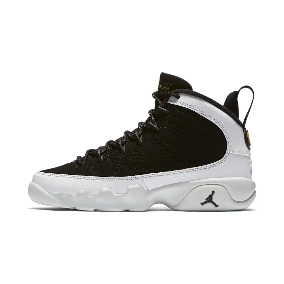 Jordan 9 Retro City of Flight (GS) Black/Black-Summit White-Metallic Gold (302359-021)