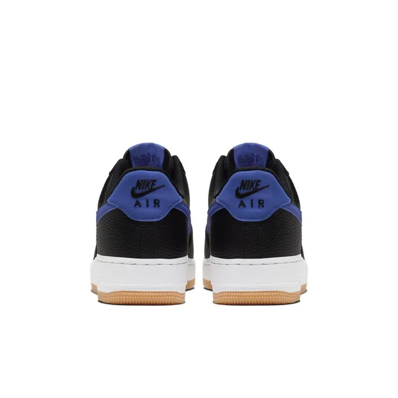 Nike Air Force 1 Low Black Royal Gum Black/White-Gum Medium Brown-Game Royal (CI0057-001)