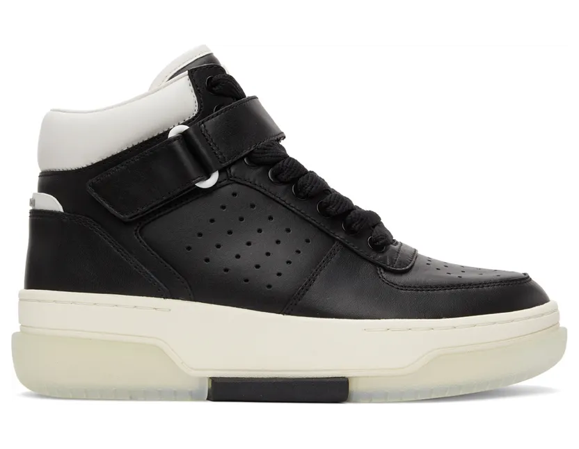 AMIRI White Stadium Mid Sneakers (SS22MFS006)