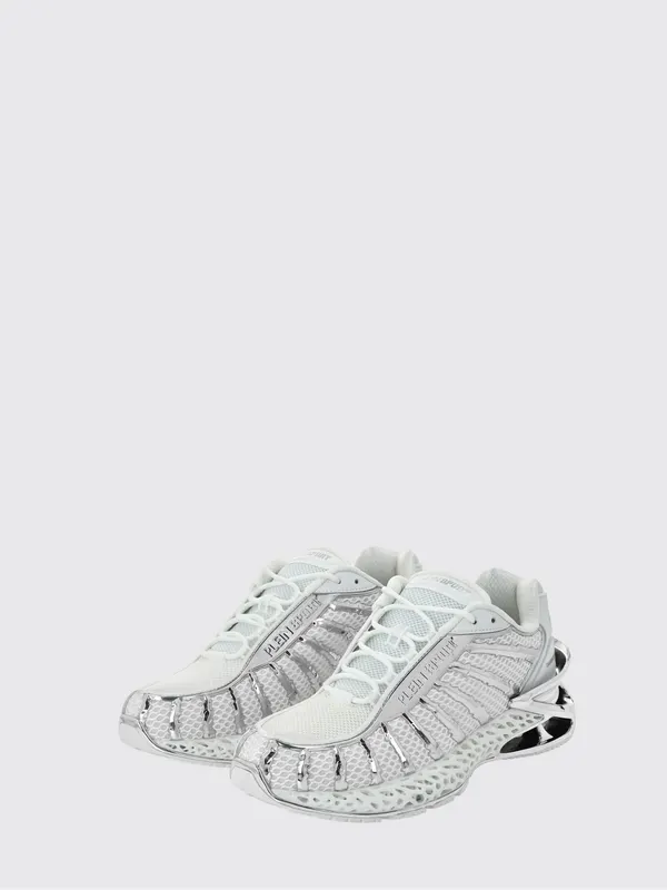 Plein Sport Bicolor Thunderstorm GenX Sneakers in Mesh with a Chunky Sole White (FABSUSC0337PTE003N01)
