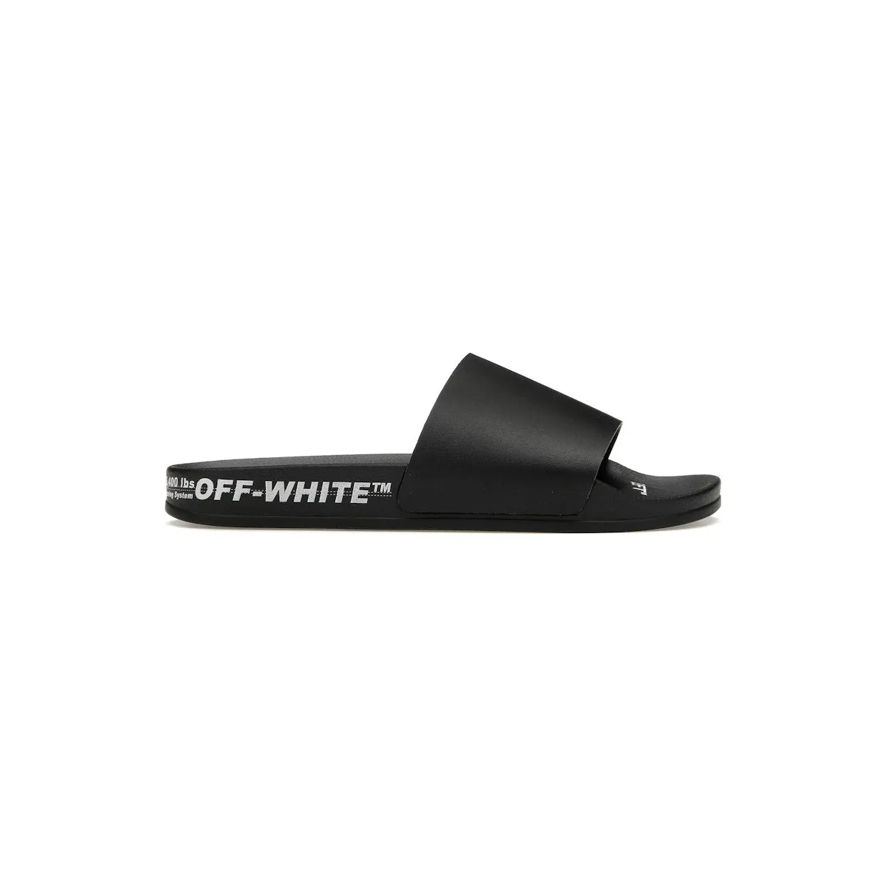 OFF-WHITE Industrial Belt Slides Black White (OMIC001S22MAT0011001)
