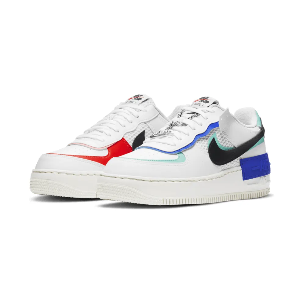 Nike Air Force 1 Shadow White Blue Black (W) (DH1965-100)