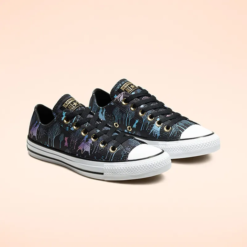 Converse Chuck Taylor All-Star Low Frozen 2 Black Black/Multi-White (167359C)