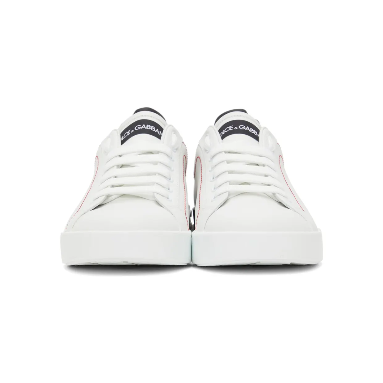 Dolce & Gabbana White & Red Portofino Sneakers (CS1760 AH526) (2)