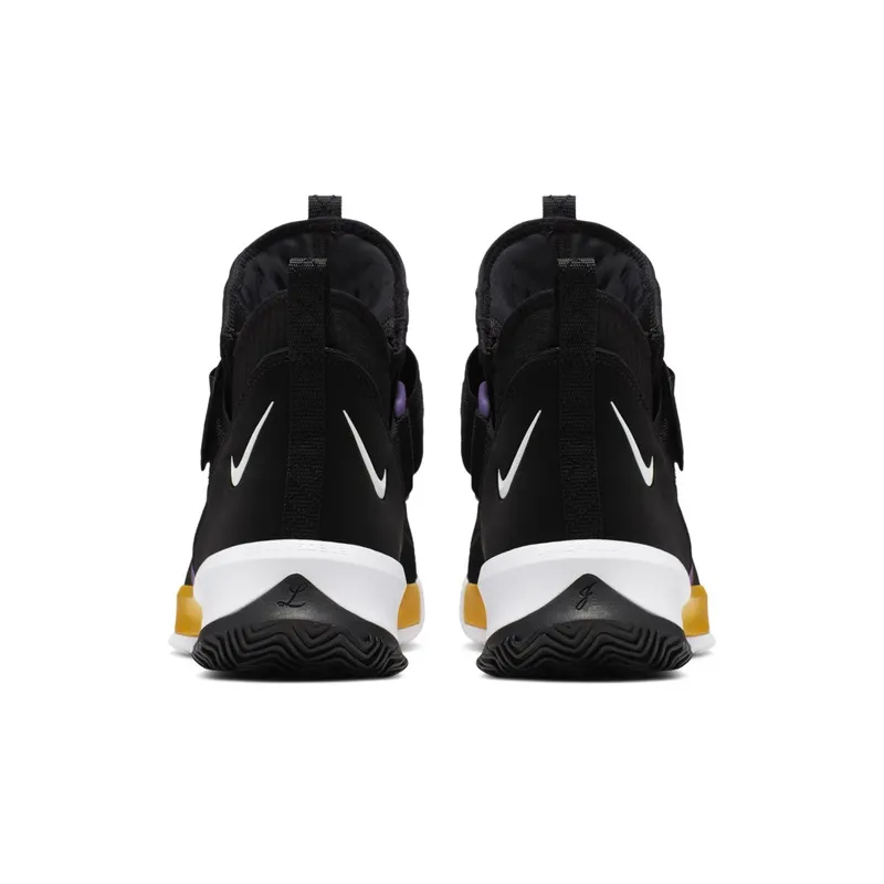Nike LeBron Soldier 13 Lakers Black/White-University Gold-Bright Violet Style (AR4228-004)