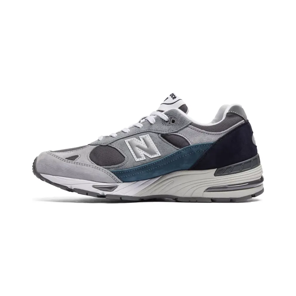 New Balance 991 Nu Block Grey Grey/Blue-Teal (M991GBT)