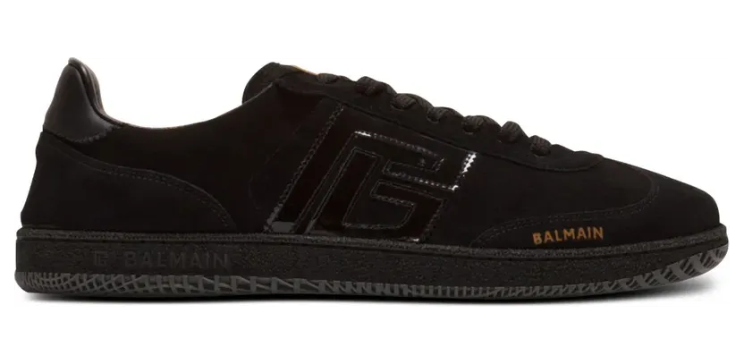Balmain Swan aus Wildleder “Black” (DM1VI360LABP)